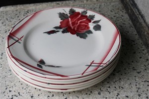 Digoin Sarreguemines la Rose bordjes 1568